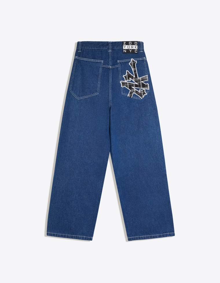 Джинсы с нашивкой ZOO YORK X BERSHKA