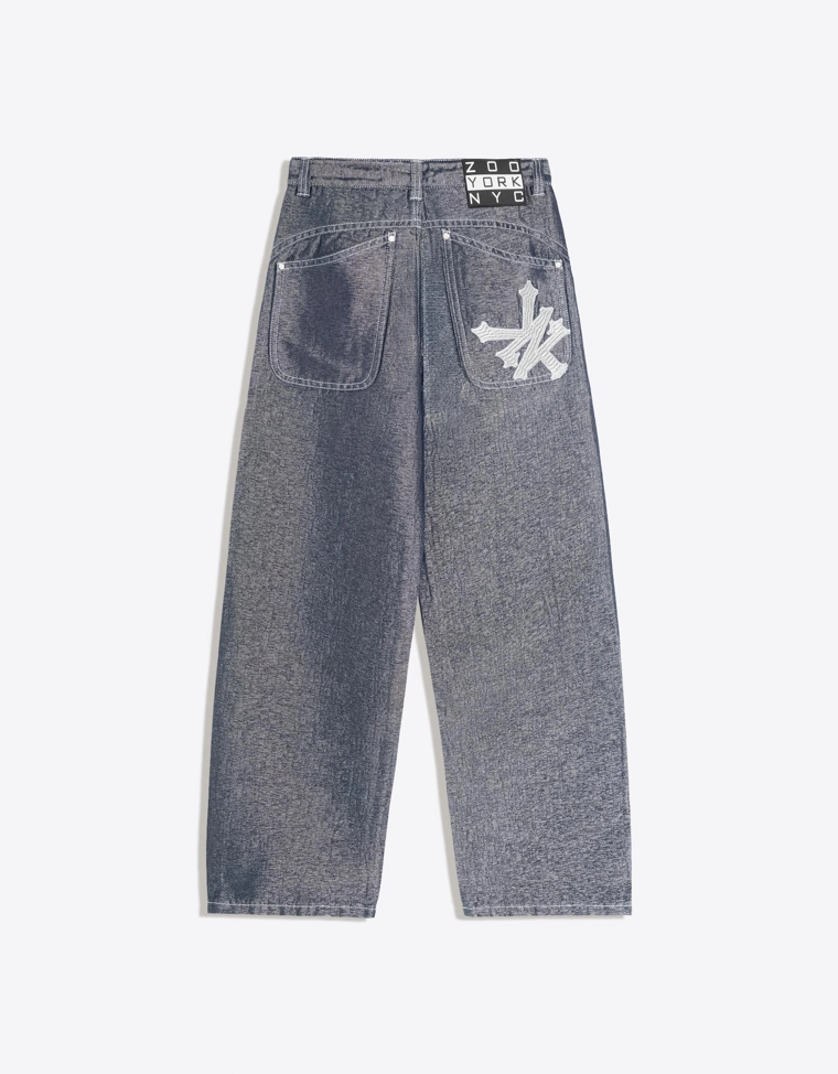 Джинсы с вышивкой ZOO YORK X BERSHKA