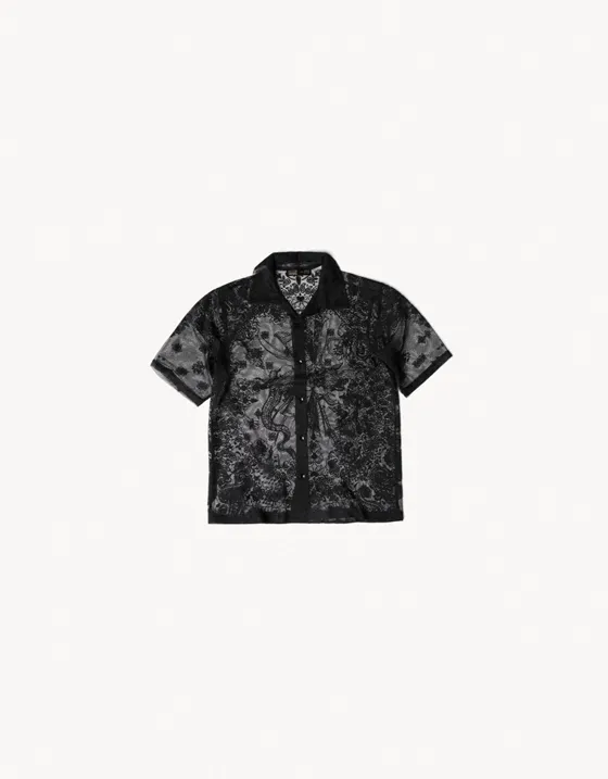 Кружевная рубашка с короткими рукавами ARIES X BERSHKA