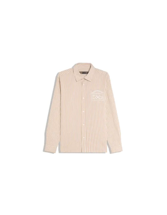 Рубашка в полоску с длинными рукавами ARIES X BERSHKA