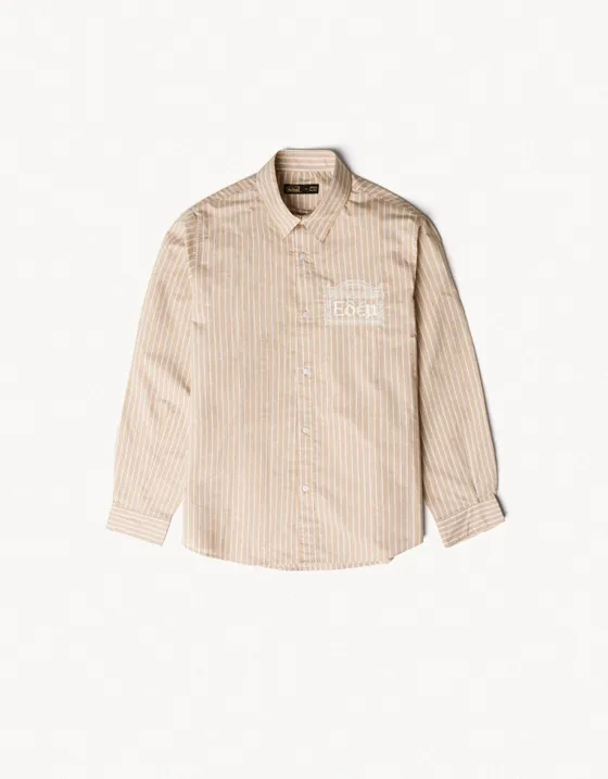 Рубашка в полоску с длинными рукавами ARIES X BERSHKA