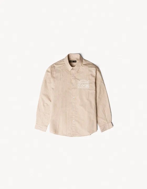 Рубашка в полоску с длинными рукавами ARIES X BERSHKA