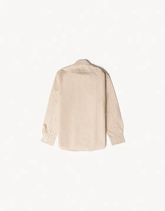 Рубашка в полоску с длинными рукавами ARIES X BERSHKA