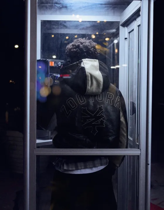 Куртка из искусственной кожи с капюшоном ZOO YORK X BERSHKA