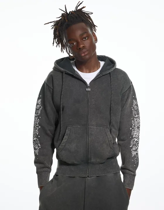 Худи с эффектом потертости ARIES X BERSHKA