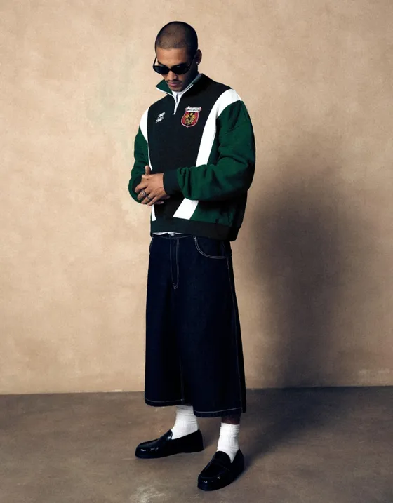 Толстовка на молнии с принтом