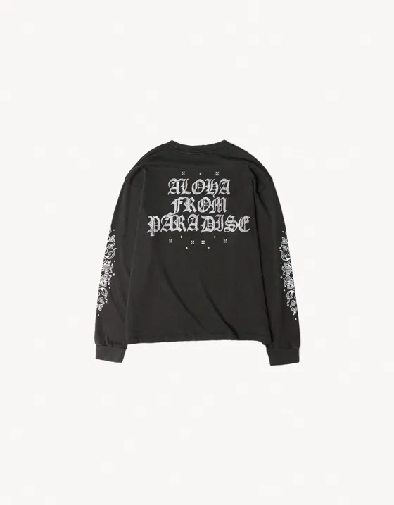 Футболка с длинными рукавами и эффектом потертости ARIES X BERSHKA