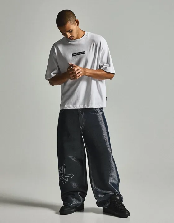 Футболка свободного кроя с короткими рукавами ZOO YORK X BERSHKA