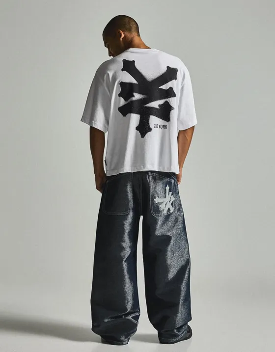 Футболка свободного кроя с короткими рукавами ZOO YORK X BERSHKA