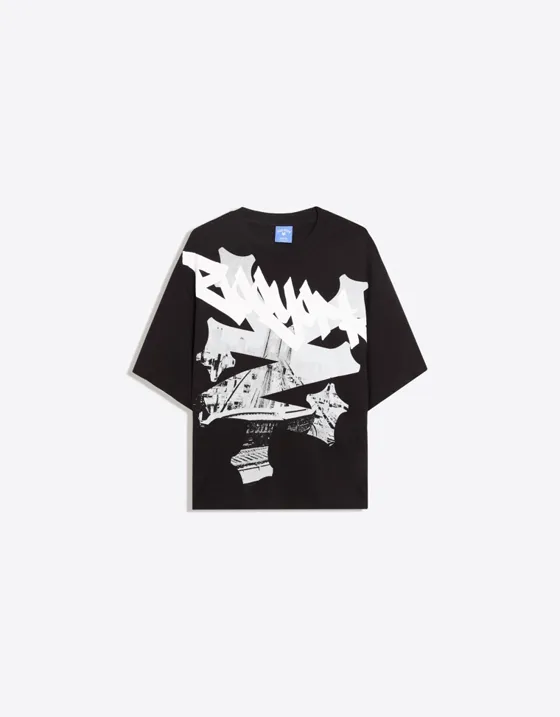 Футболка свободного кроя с короткими рукавами ZOO YORK X BERSHKA