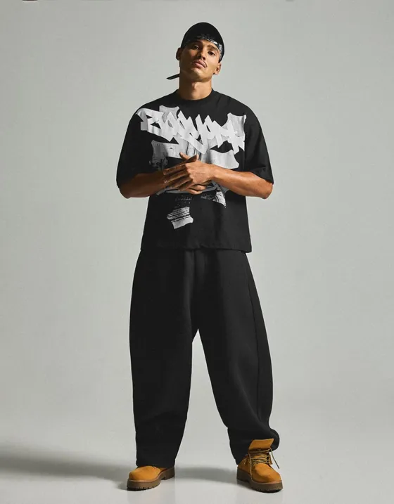 Футболка свободного кроя с короткими рукавами ZOO YORK X BERSHKA