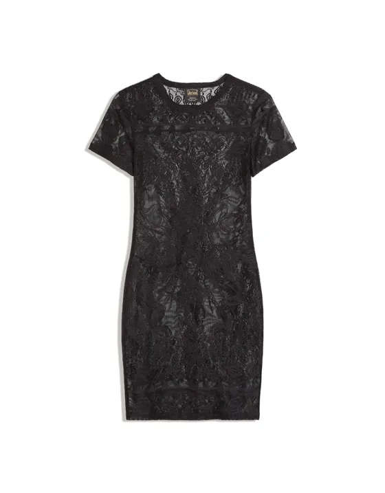 Платье из кружева ARIES X BERSHKA с короткими рукавами