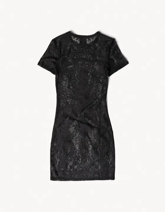 Платье из кружева ARIES X BERSHKA с короткими рукавами
