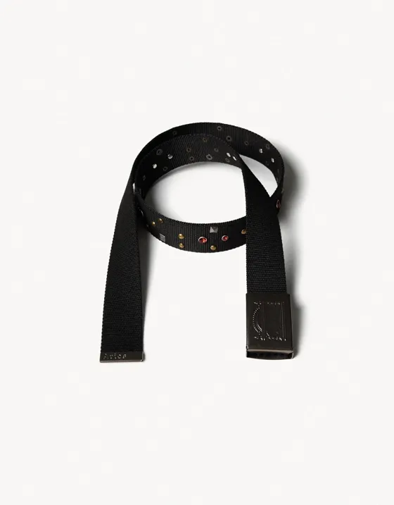 Текстильный ремень с заклепками ARIES x BERSHKA