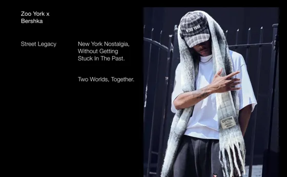 Шарф в клетку с вышивкой ZOO YORK X BERSHKA