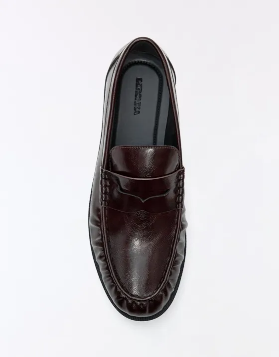 Мокасины с узором ruched