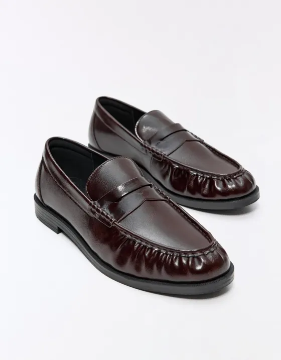 Мокасины с узором ruched