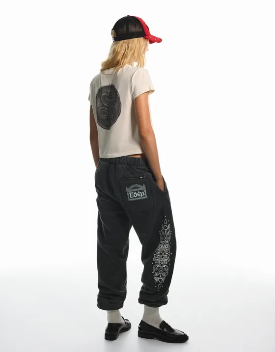 Джоггеры с эффектом потертости ARIES X BERSHKA