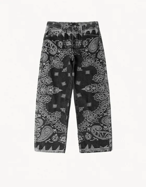 Джинсы с принтом ARIES X Bershka