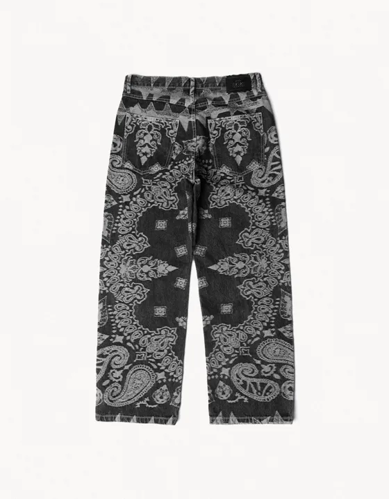 Джинсы с принтом ARIES X Bershka