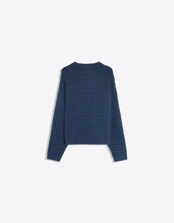 Свитер с принтом и воротником-поло