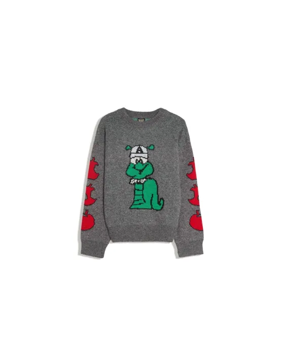 Шерстяной свитер с круглым вырезом ARIES X BERSHKA