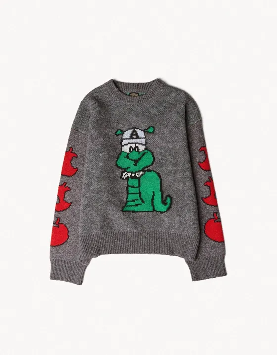 Шерстяной свитер с круглым вырезом ARIES X BERSHKA