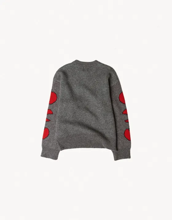 Шерстяной свитер с круглым вырезом ARIES X BERSHKA
