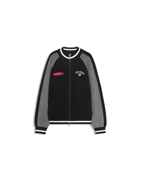 Куртка на молнии ZOO YORK x BERSHKA с вышивкой
