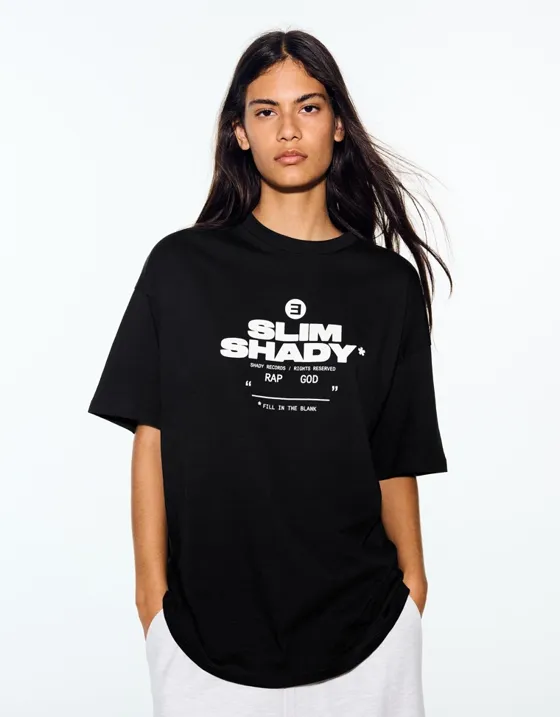 Футболка оверсайз с принтом EMINEM