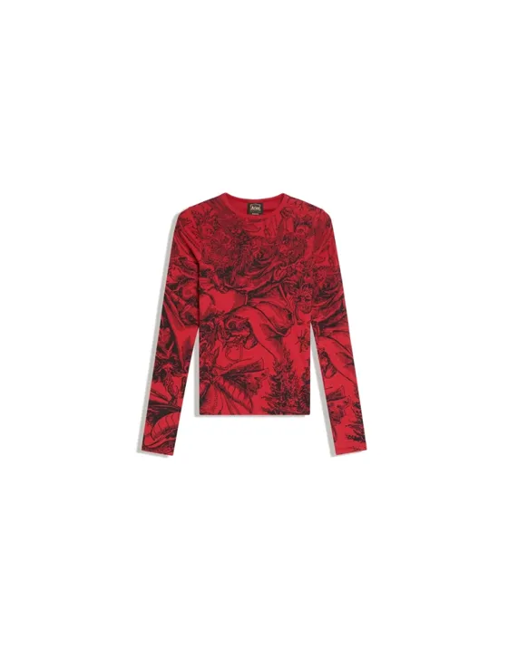 Футболка облегающего кроя с длинными рукавами ARIES X BERSHKA
