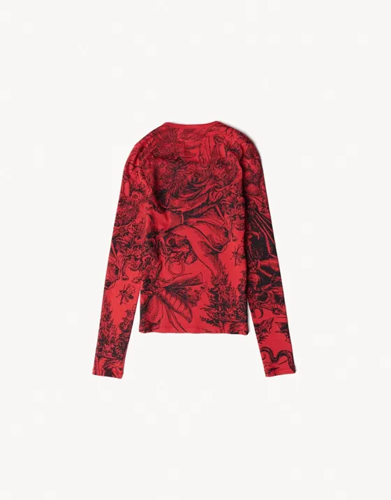 Футболка облегающего кроя с длинными рукавами ARIES X BERSHKA
