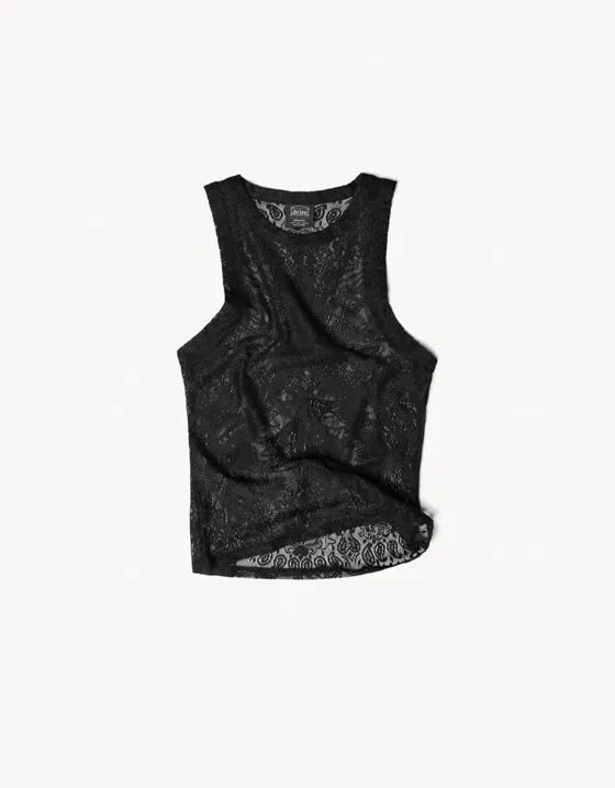 Кружевной топ без рукавов ARIES X BERSHKA
