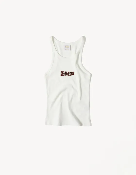 Топ на бретелях с принтом ARIES X BERSHKA