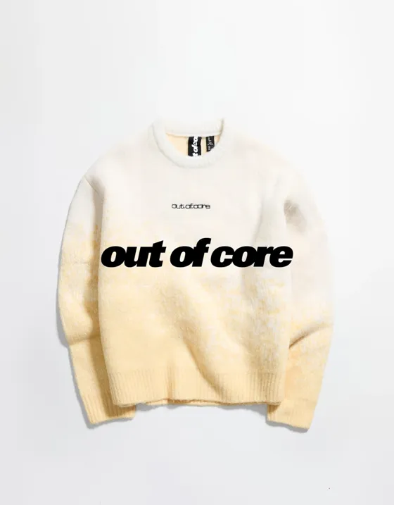 Свитер из жаккарда с градиентным эффектом OUT OF CORE