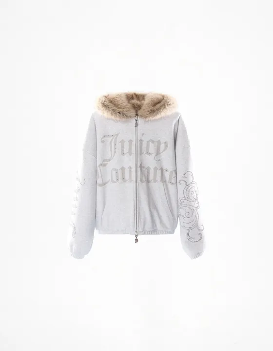 Двусторонняя куртка с капюшоном JUICY COUTURE X Bershka