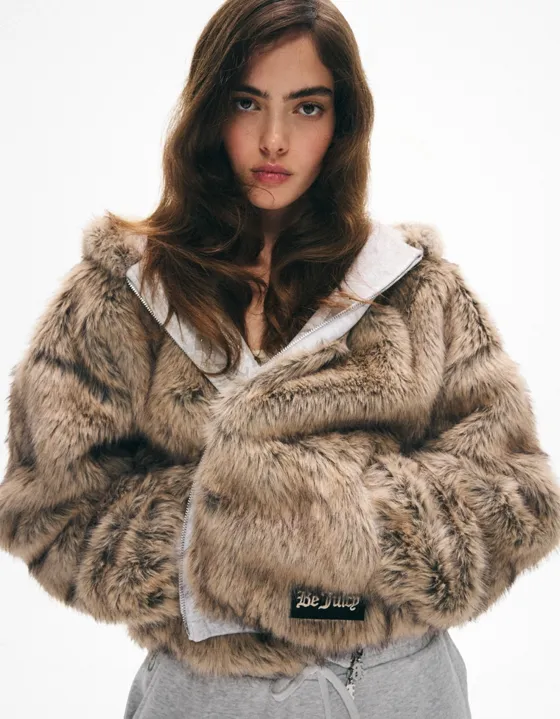 Двусторонняя куртка с капюшоном JUICY COUTURE X Bershka