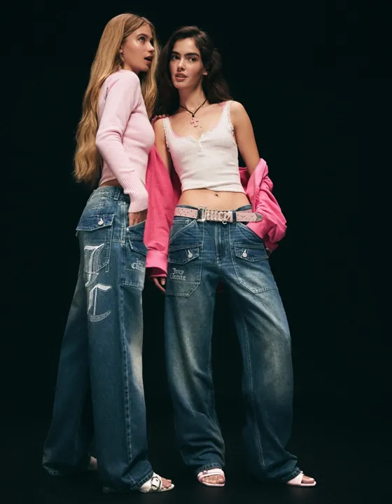 Джинсы свободного кроя JUICY COUTURE X Bershka