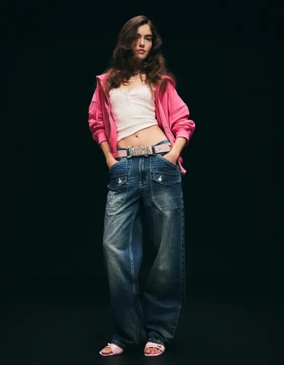 Джинсы свободного кроя JUICY COUTURE X Bershka
