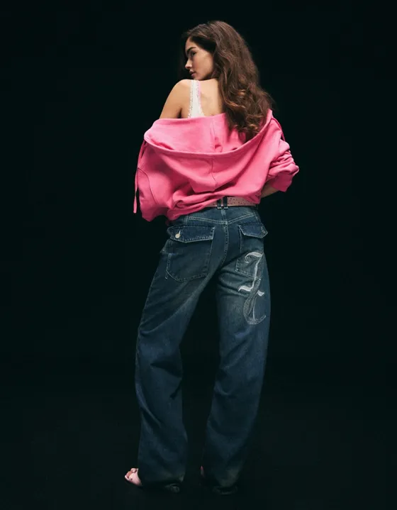 Джинсы свободного кроя JUICY COUTURE X Bershka