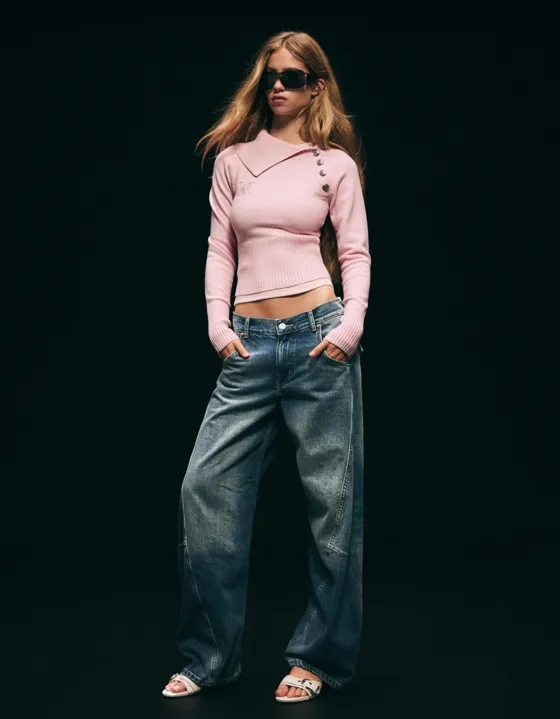 Свитер с воротом на пуговицах JUICY COUTURE X Bershka