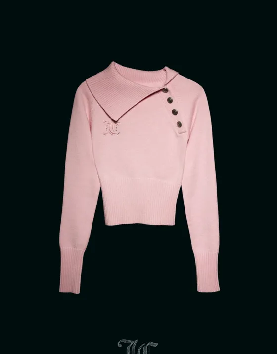 Свитер с воротом на пуговицах JUICY COUTURE X Bershka