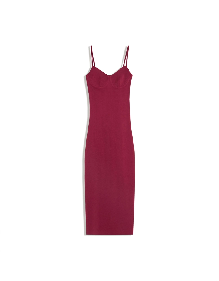 Облегающее платье миди из полиамида