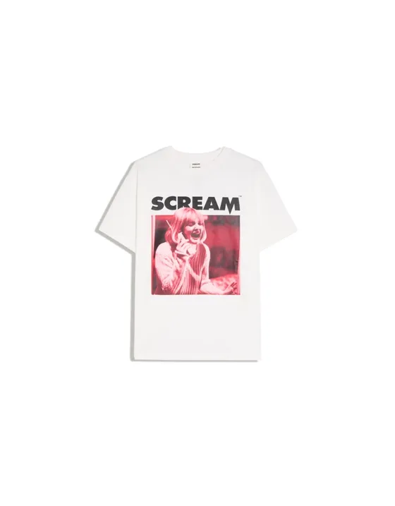 Футболка с принтом SCREAM, короткие рукава