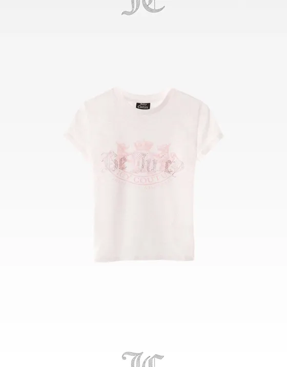 Облегающий топ JUICY COUTURE X Bershka, короткие рукава