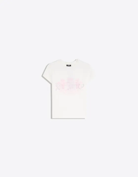 Облегающий топ JUICY COUTURE X Bershka, короткие рукава