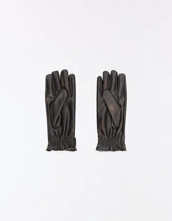 Перчатки из искусственной кожи