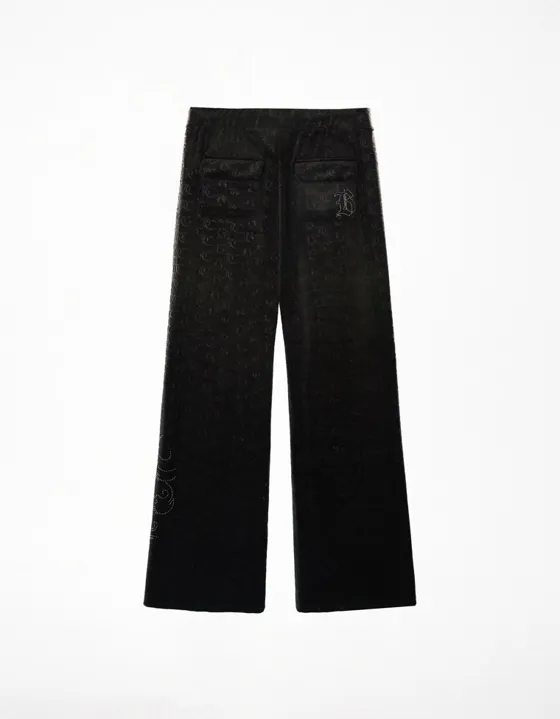 Бархатные брюки JUICY COUTURE X BERSHKA