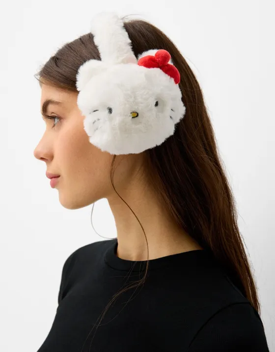Наушники Hello Kitty из искусственного меха