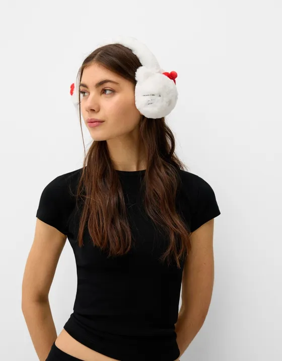 Наушники Hello Kitty из искусственного меха